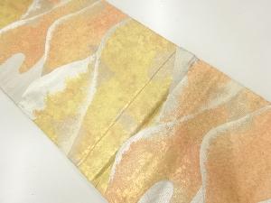 アンティーク　山並み模様織出し袋帯（材料）